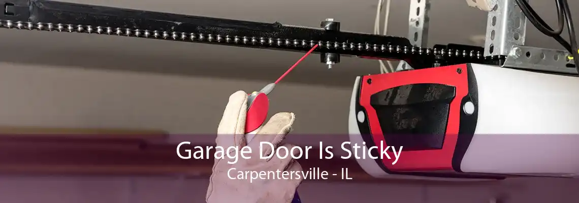 Garage Door Is Sticky Carpentersville - IL