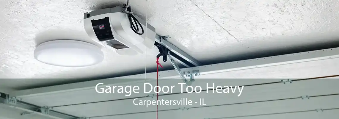 Garage Door Too Heavy Carpentersville - IL